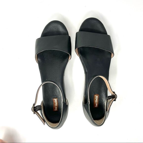 ANTHROPOLOGIE Gee WaWa Protero Black Leather Flatform Sandals Size 9.5 - Picture 8 of 9